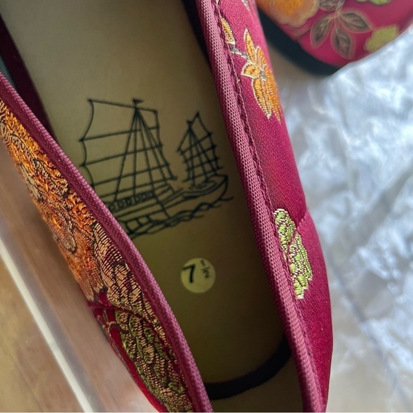 Chinese Style Embroidered Fabric Women Shoes size 7.5 - Picture 7 of 9